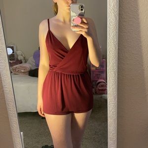 Wine Red / Maroon Romper 🖤